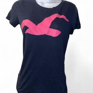 Y2K Hollister Pink Graphic Women's Top